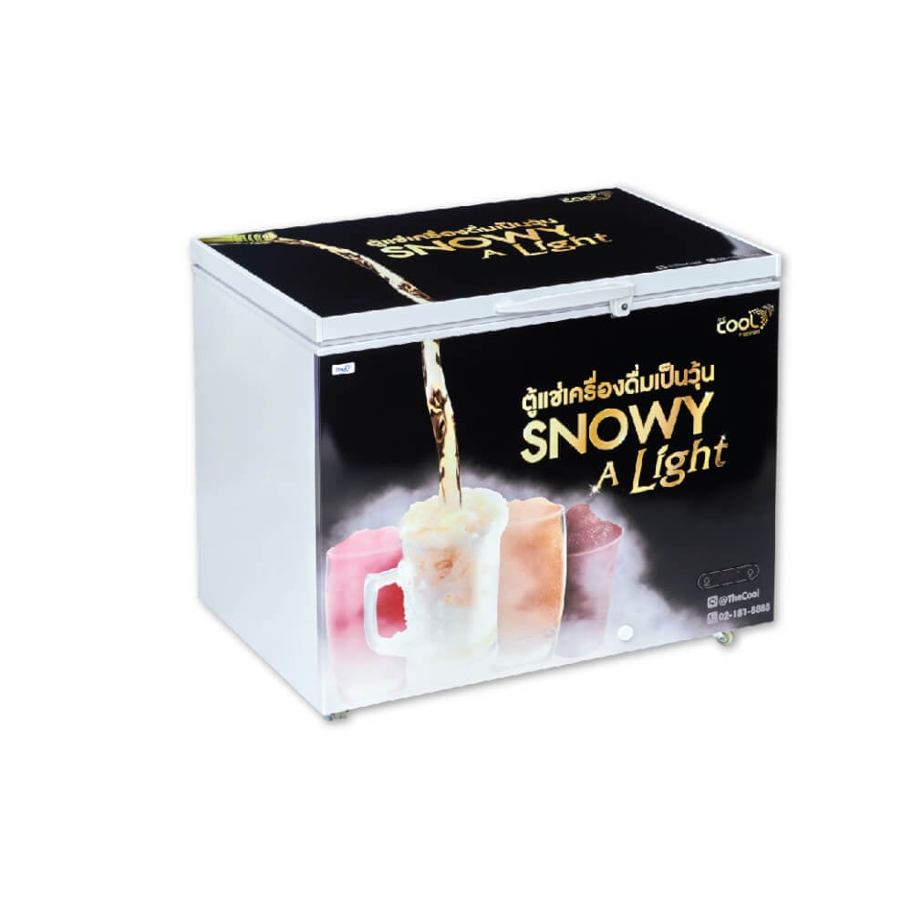 ตู้แช่เครื่องดื่มวุ้น THE COOL รุ่น SNOWY ALIGHT300 ความจุ 96 ขวด 10 คิว สีดำ_0